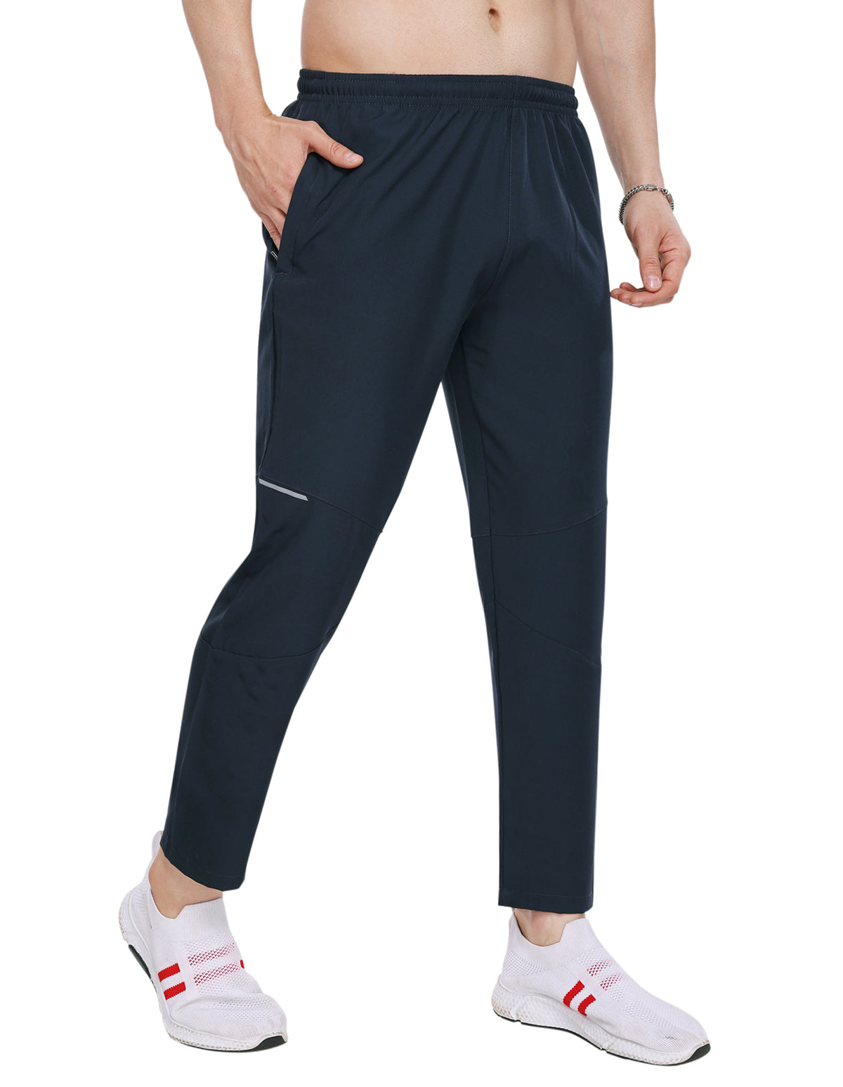 Bodyactive Navy NS Spandex Men's Trackpant L45-NVY