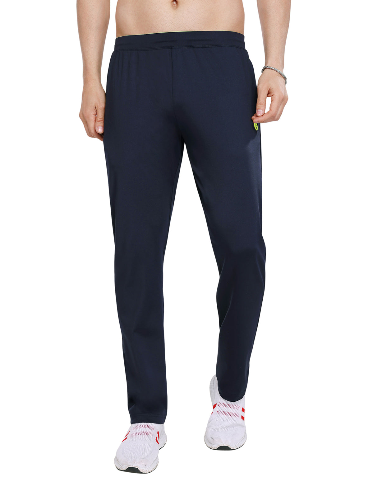 Bodyactive Navy Poly Spandex Control Elatic Men's Trackpant L47-NAVY