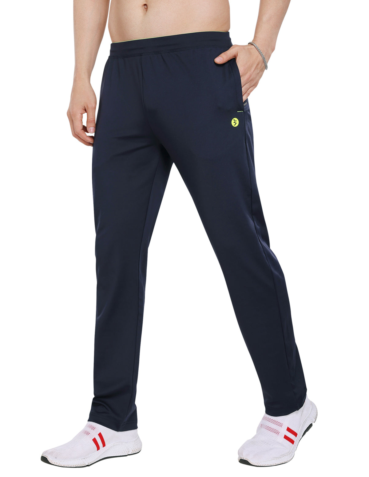 Bodyactive Navy Poly Spandex Control Elatic Men's Trackpant L47-NAVY