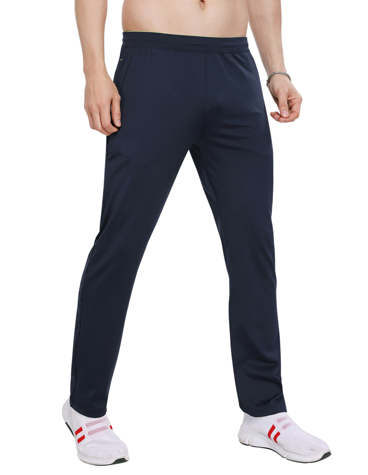 Bodyactive Navy Poly Spandex Control Elatic Men's Trackpant L47-NAVY