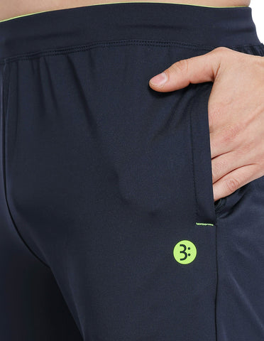 Bodyactive Navy Poly Spandex Control Elatic Men's Trackpant L47-NAVY