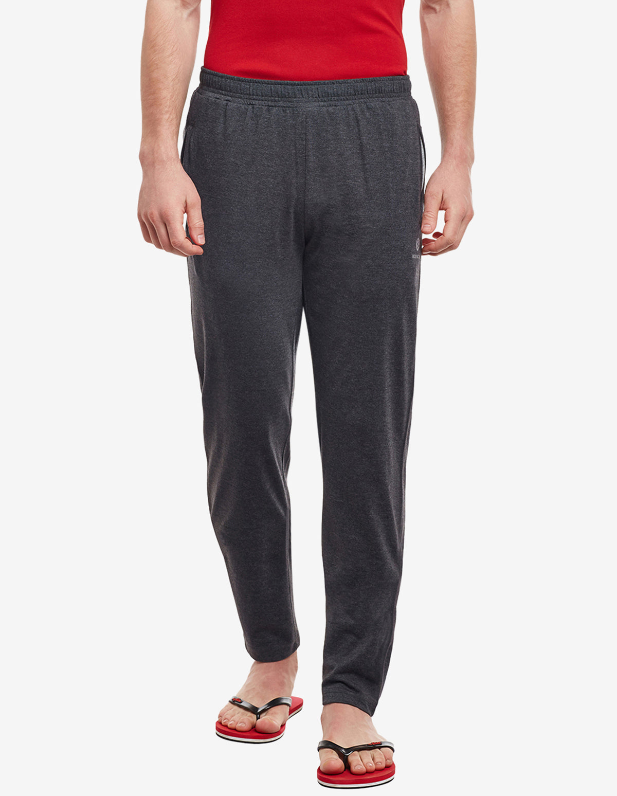 Bodyactive Track Pant with Zipper pocket-L7-DGRML