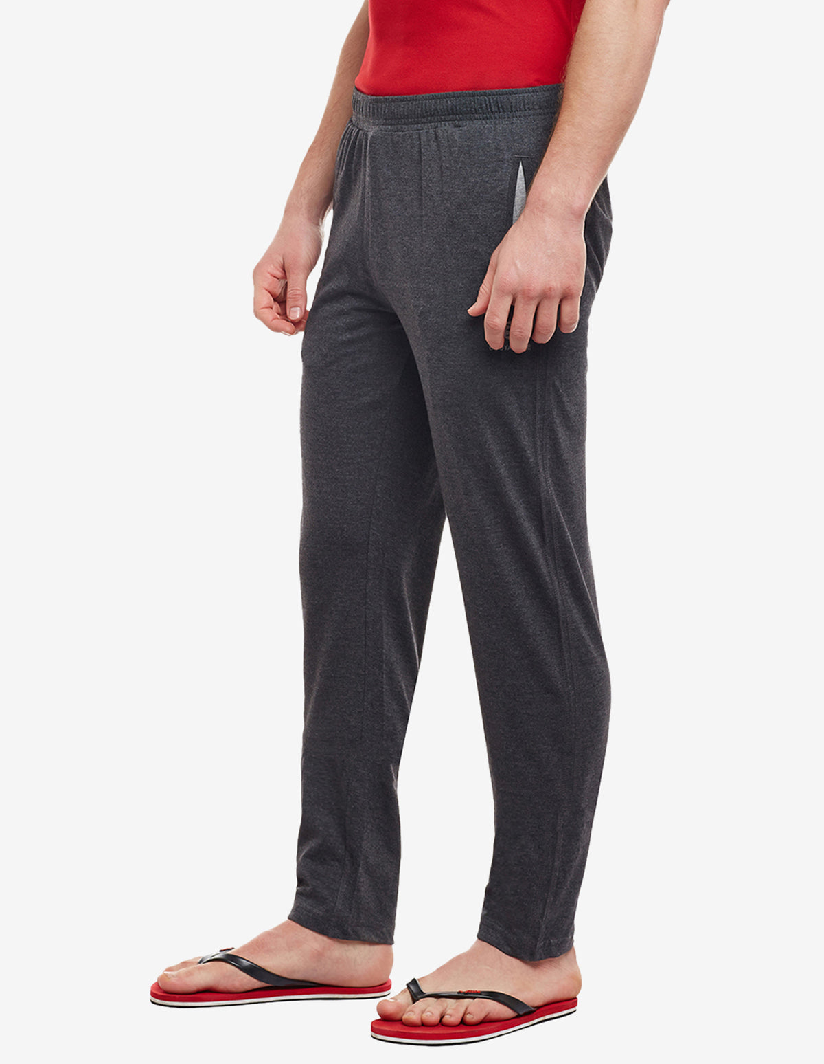 Bodyactive Track Pant with Zipper pocket-L7-DGRML