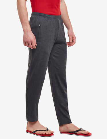 Bodyactive Track Pant with Zipper pocket-L7-DGRML