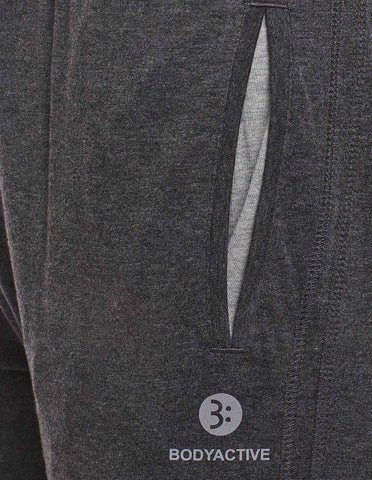Bodyactive Track Pant with Zipper pocket-L7-DGRML
