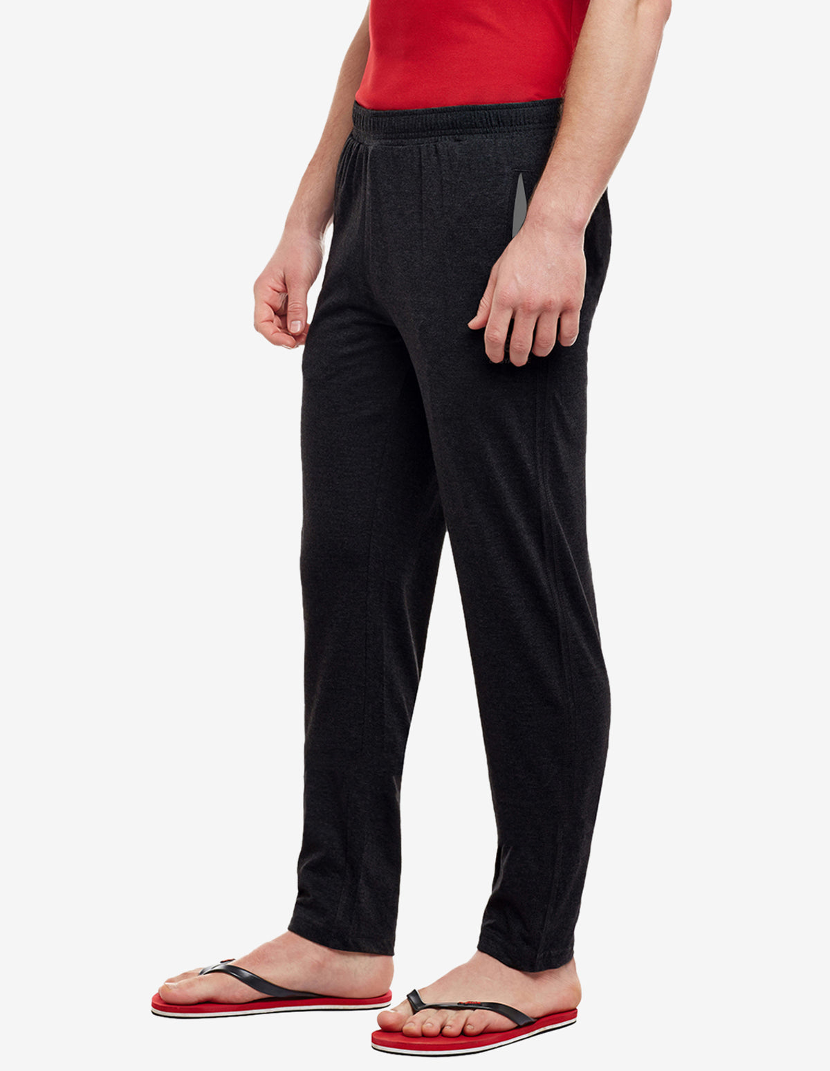 Bodyactive Track Pant with Zipper pocket-L7-BLK