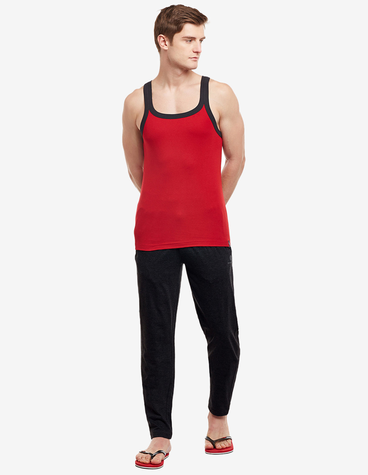 Bodyactive Track Pant with Zipper pocket-L7-BLK