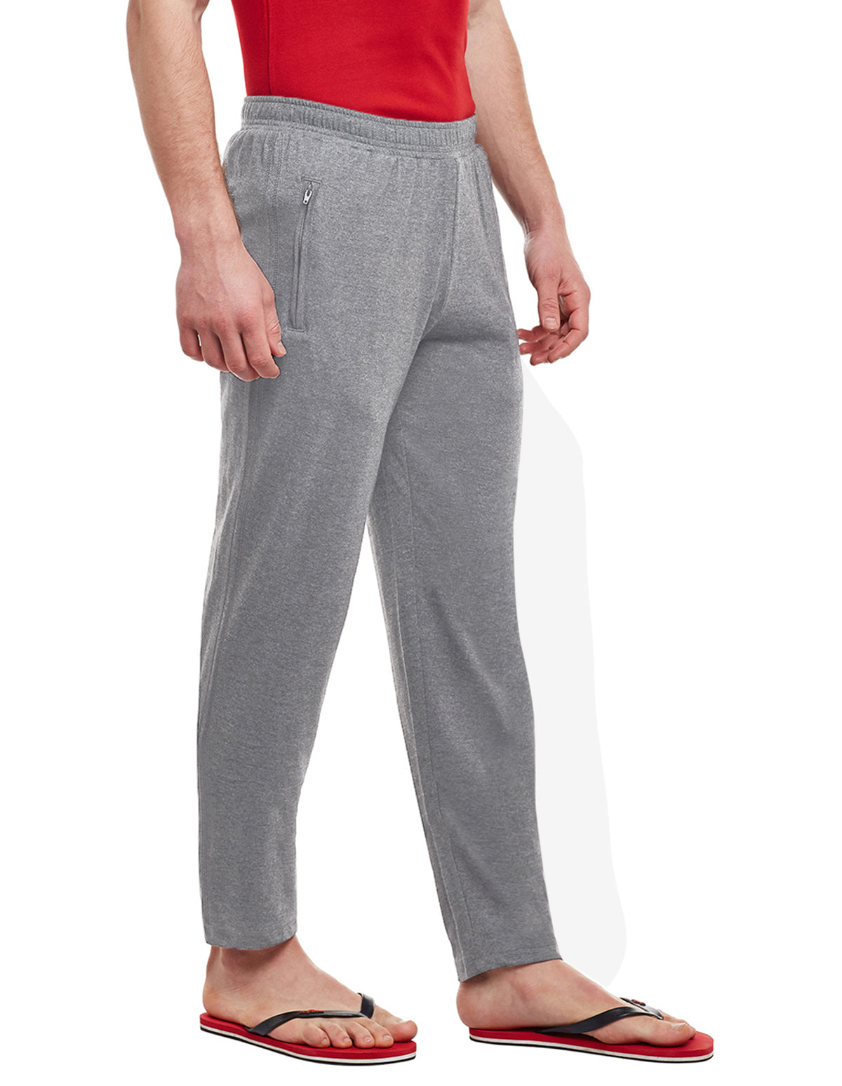 Bodyactive Track Pant with Zipper pocket-L7-GRML