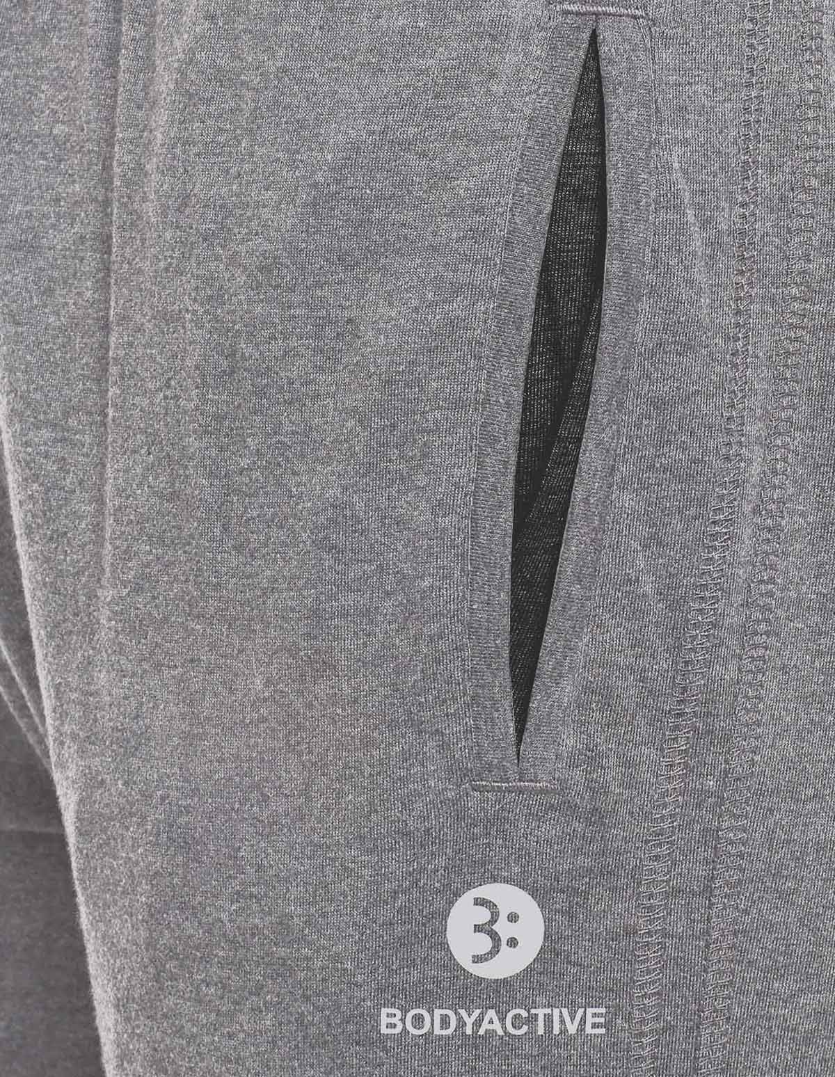 Bodyactive Track Pant with Zipper pocket-L7-GRML