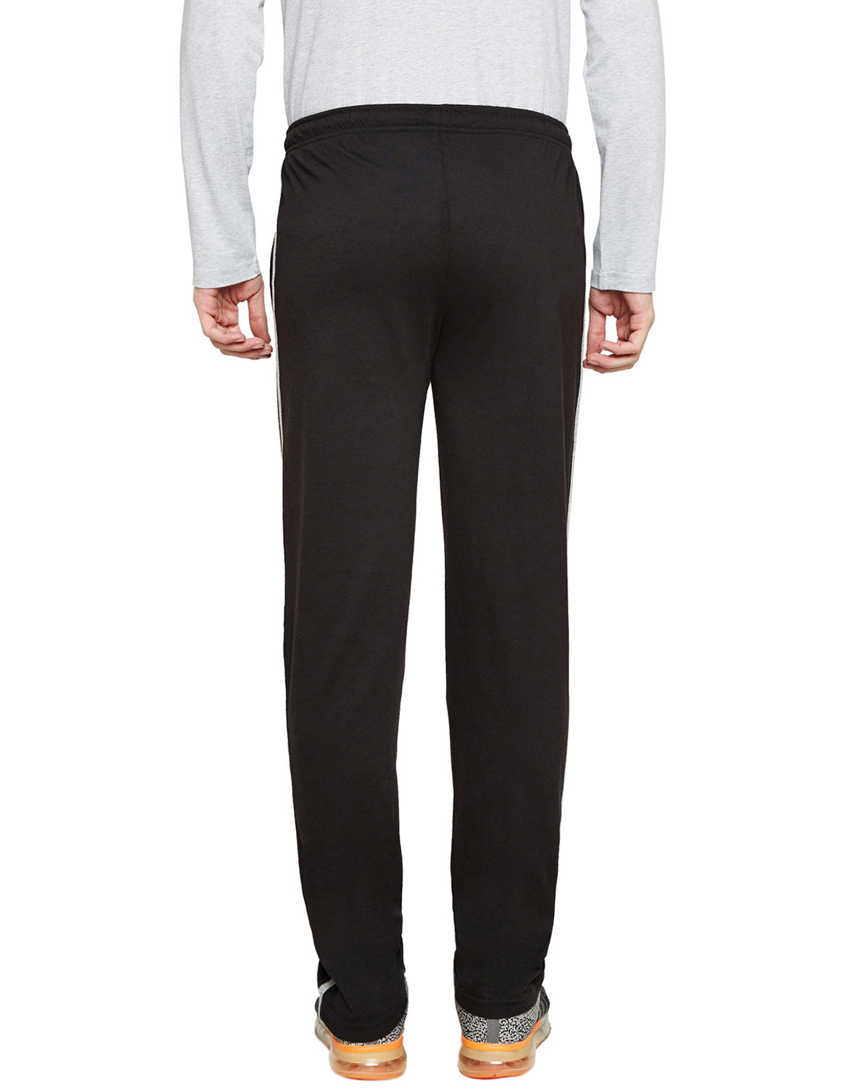 Bodyactive Track Pant with Zipper pocket-L8-BK