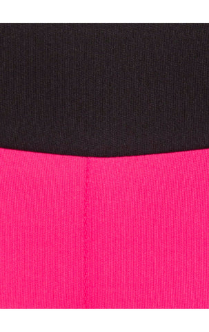 Bodyactive Women's High Waisted Yoga Capris with Pockets, Non See Through Workout Sports Running Capri, Tummy Control-LC09-PINK