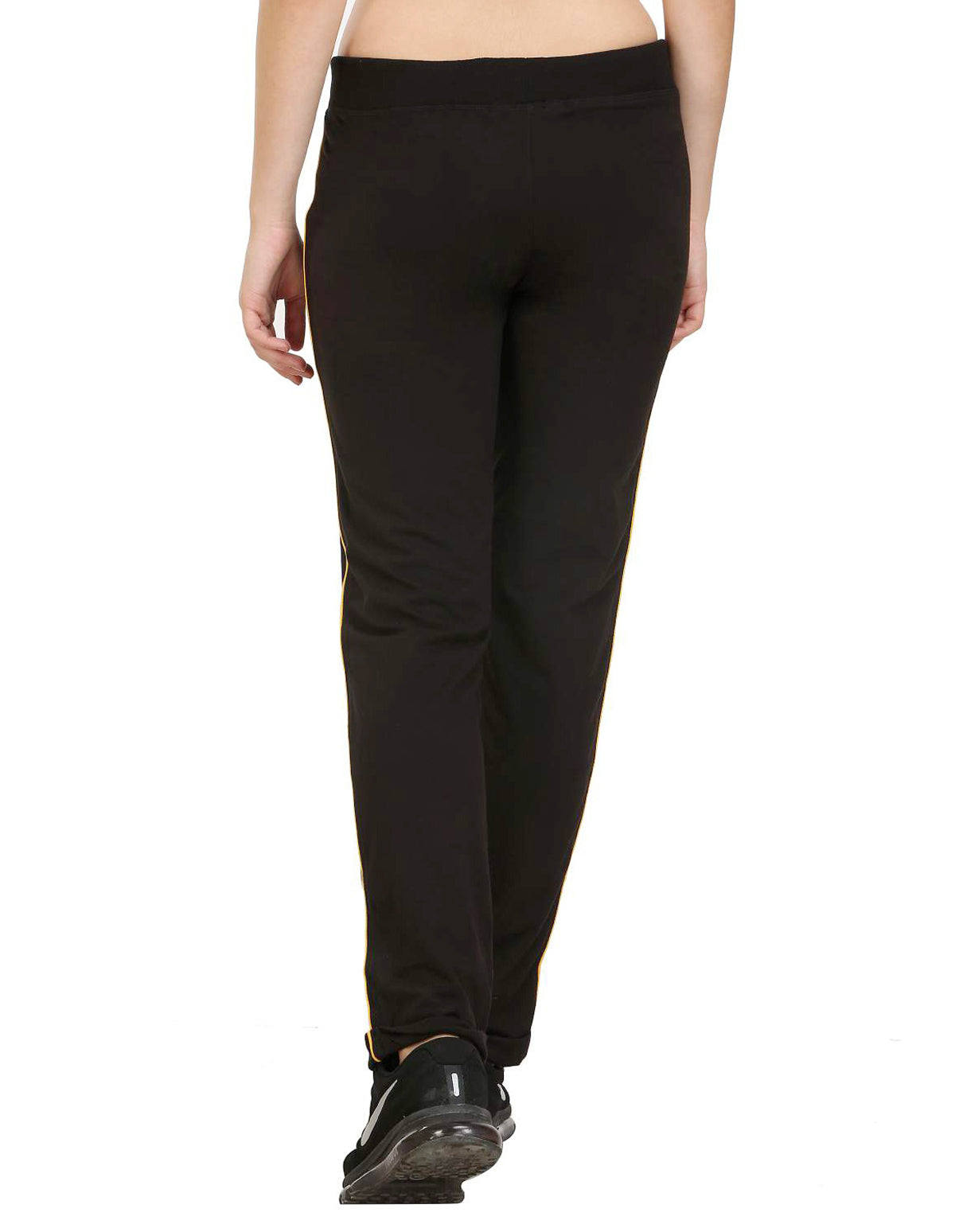 Bodyactive Women Black Trackpant-LL1-BLK