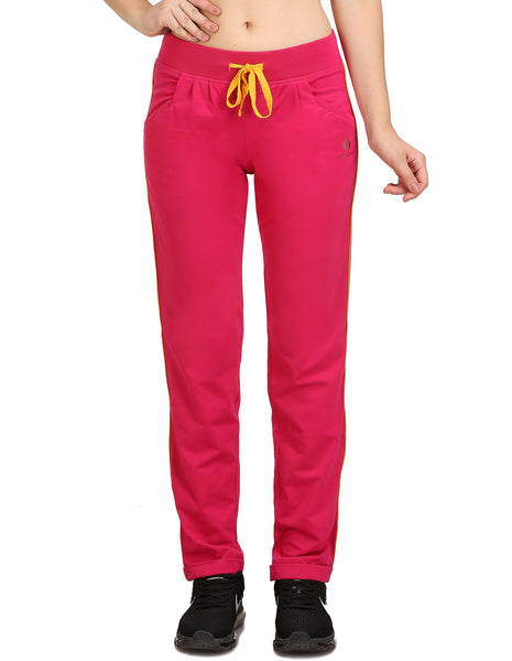 Bodyactive Women Fuchsia Trackpant-LL1-FUS