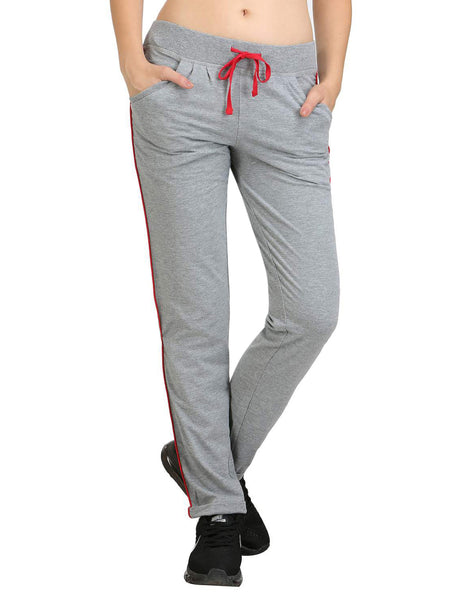 Bodyactive Women Grey Melange Trackpant-LL1-GRML