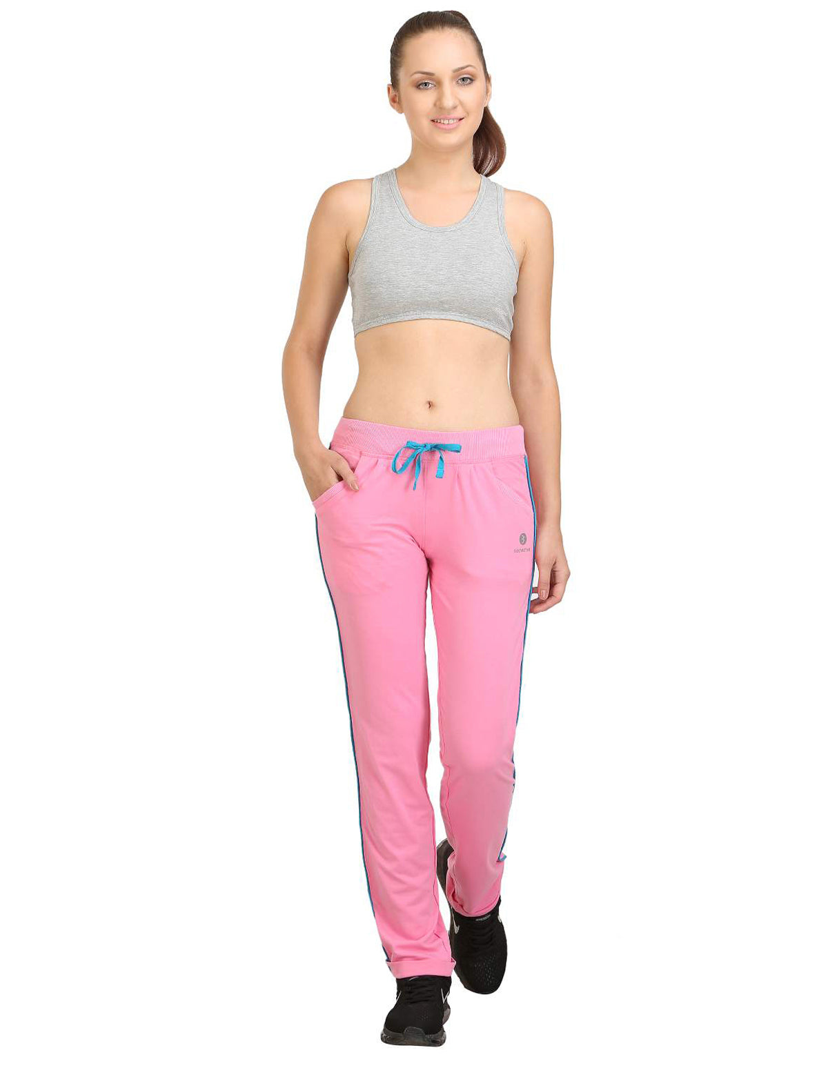 Bodyactive Women Light Pink Trackpant-LL1-LPI