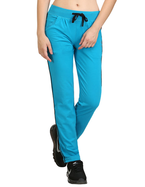 Bodyactive Women Turquoise Trackpant-LL1-TURQ