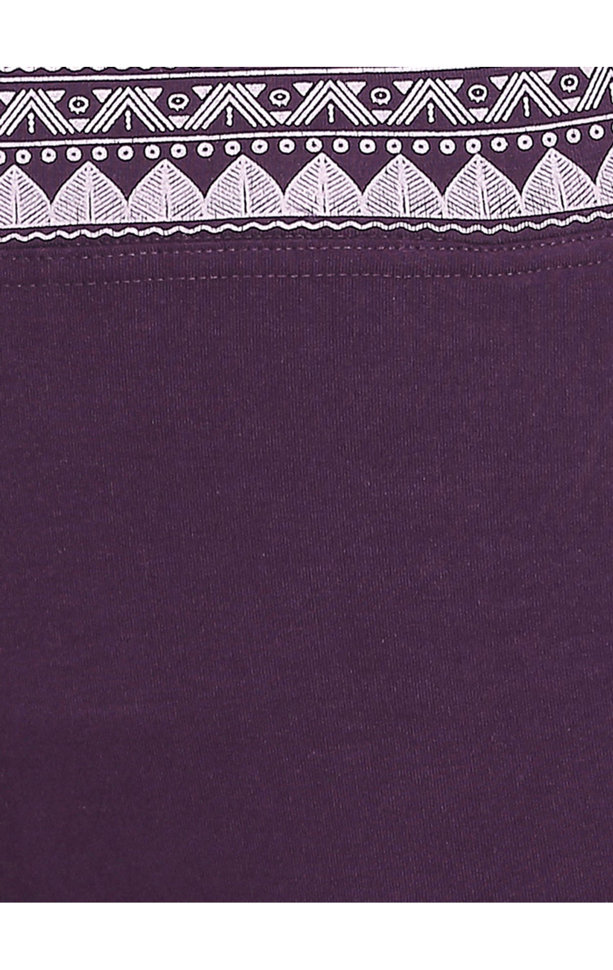 Bodyactive Women Printed Waist Band Trackpant-LL13-WINE