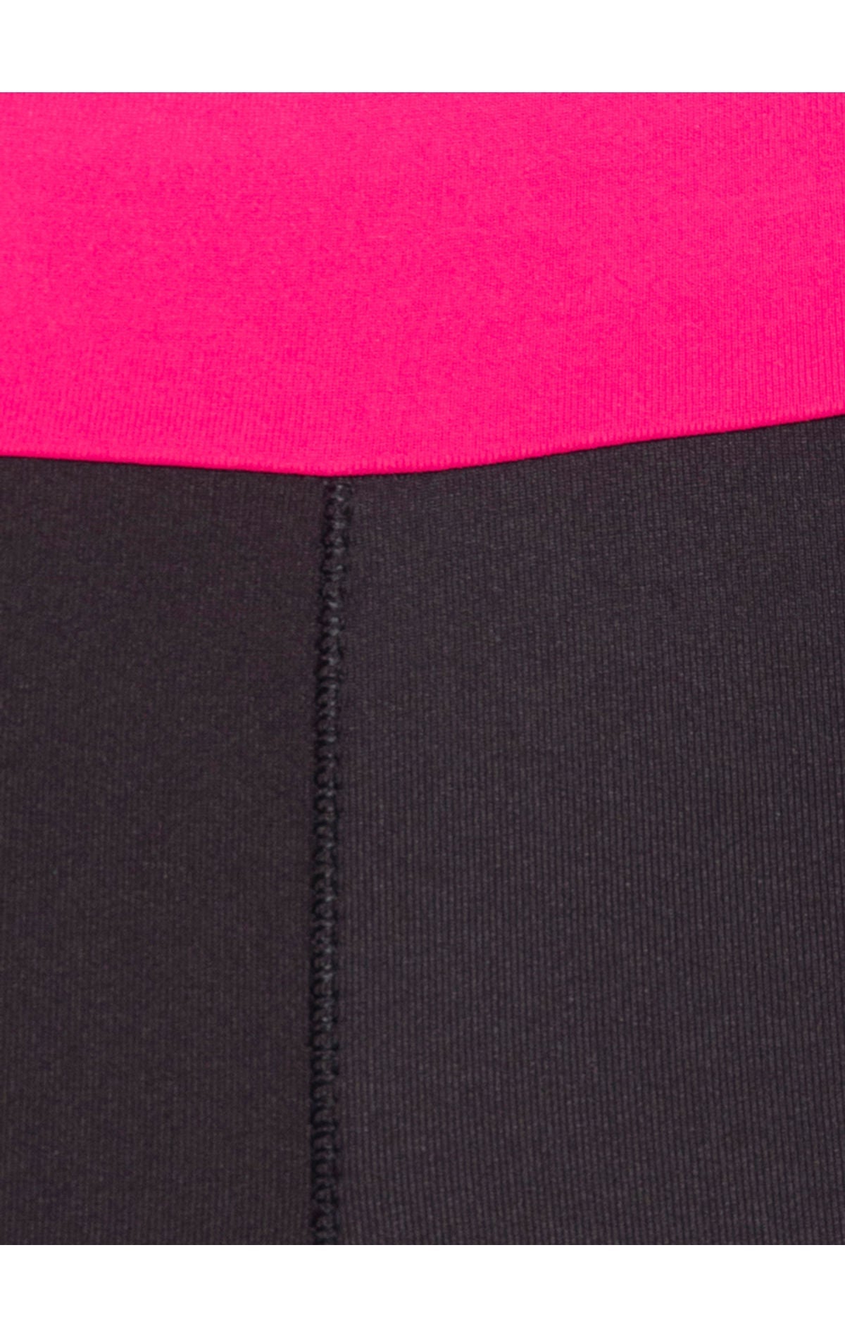 Bodyactive Black Yoga Pants for Women, High Waist Workout Tummy Control Pants-LL26-BLK/PNK