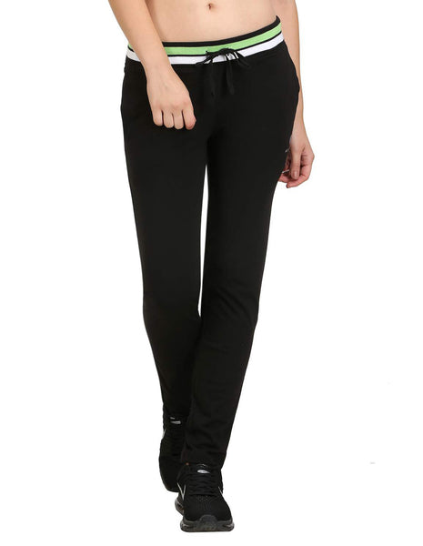 Bodyactive Women Black Trackpant-LL3-BLK
