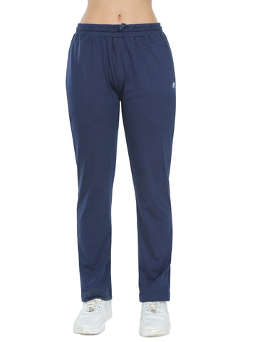 Bodyactive Navy Cotton Rich Regular Women's Trackpant LL38-NVY