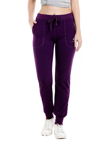 Bodyactive Women Dark Purple Trackpant-LL5-DPU