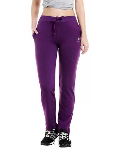 Bodyactive Women Dark Purple Trackpant-LL6-DPU