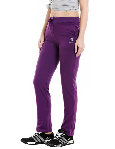 Bodyactive Women Dark Purple Trackpant-LL6-DPU