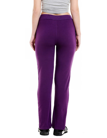 Bodyactive Women Dark Purple Trackpant-LL6-DPU