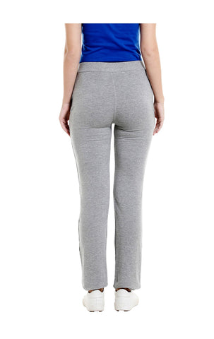Bodyactive Women Grey Melange Trackpant-LL6-GRML
