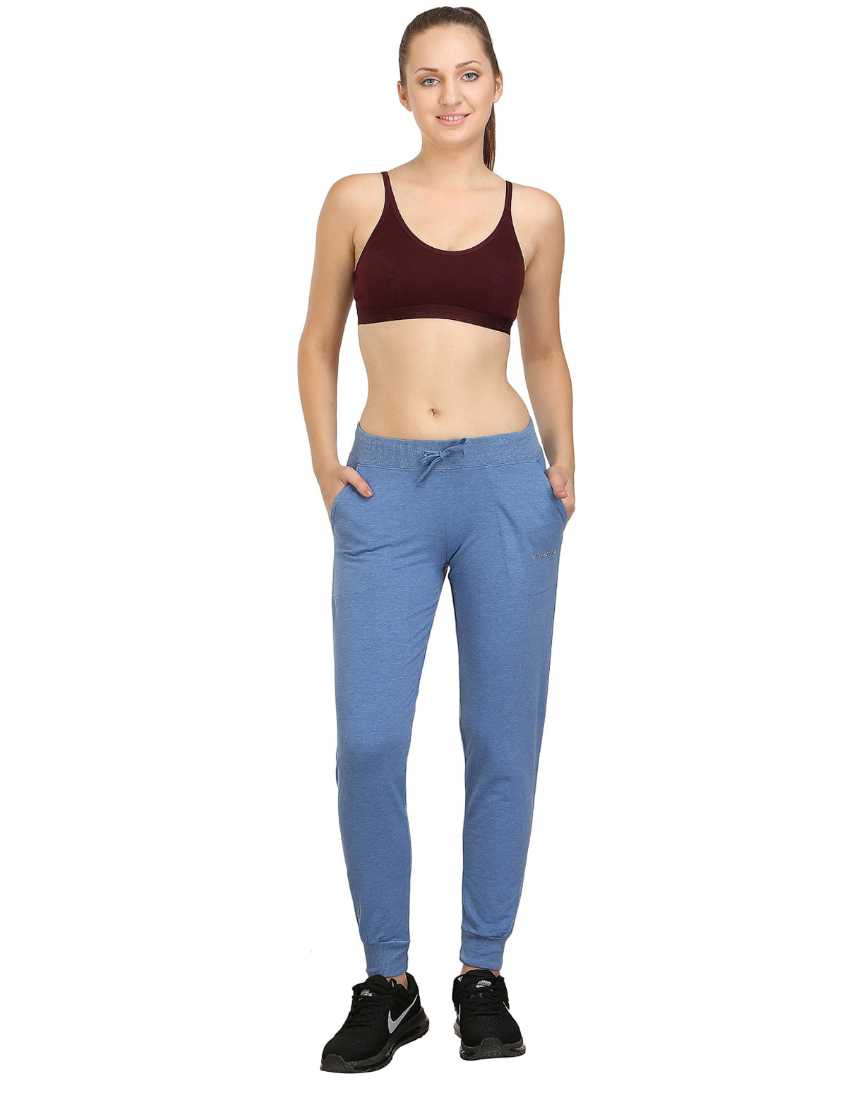 Bodyactive Women Blue Trackpant-LL7-BLU