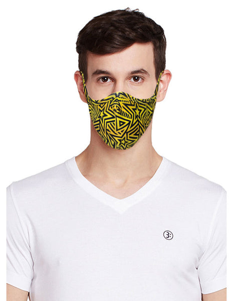 BodyX Men Face Mask-Printed Cotton-Pack of 2- MSM-2