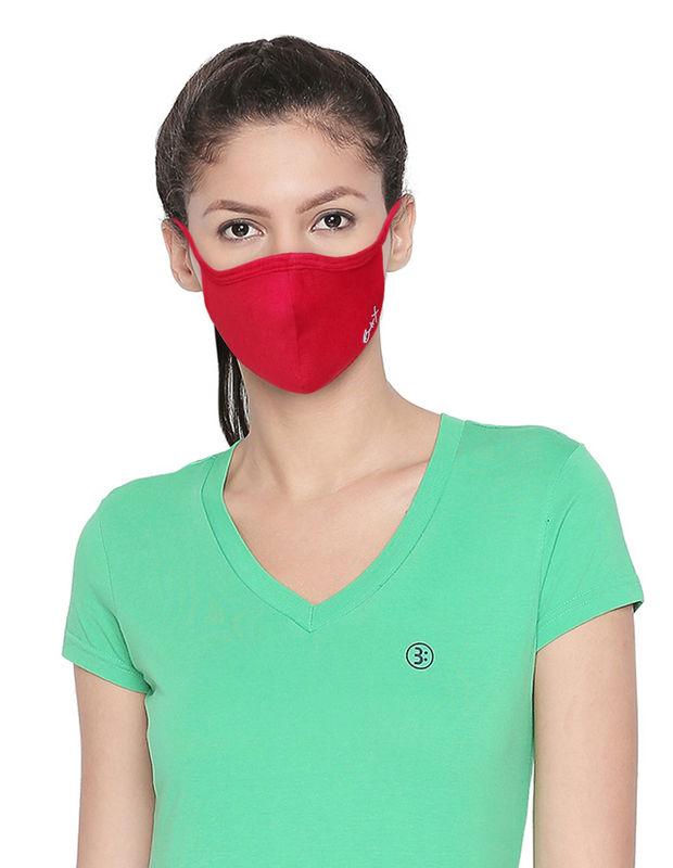 BodyX Women Face Mask Solid Color Cotton-Pack of 2- MSW-1