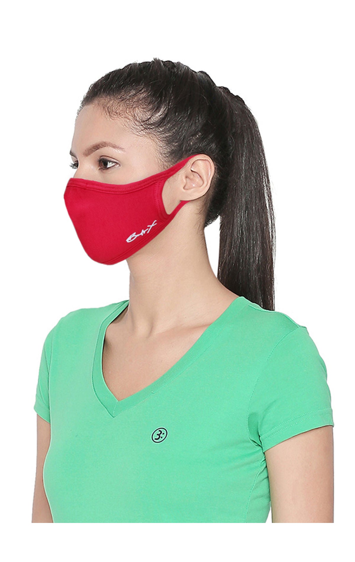 BodyX Women Face Mask Solid Color Cotton-Pack of 2- MSW-1