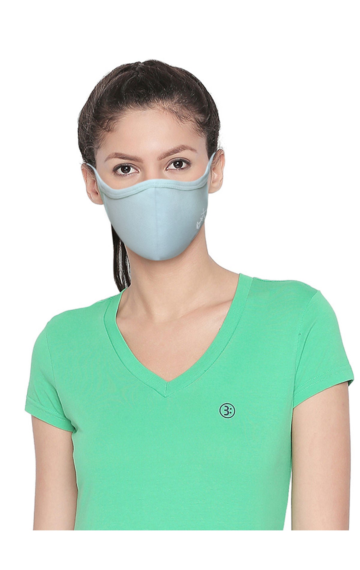 BodyX Women Face Mask Solid Color Cotton-Pack of 2- MSW-1