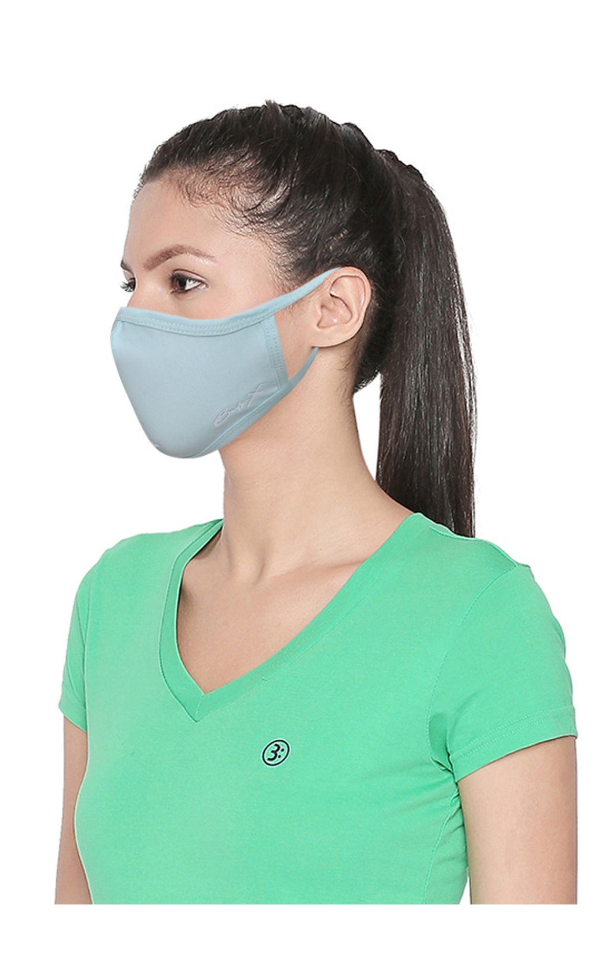 BodyX Women Face Mask Solid Color Cotton-Pack of 2- MSW-1