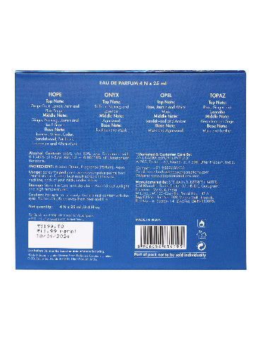 BodyX Gift Set of all 4 Masculine EDP Perfume for Men – 25ml Long-Lasting Fragrance