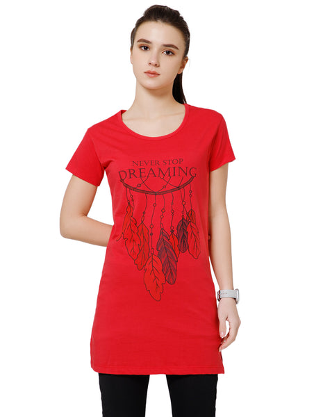 Women's Super Soft Cotton Rich Printed Half Sleeve T-Shirt – Rani(TS40)