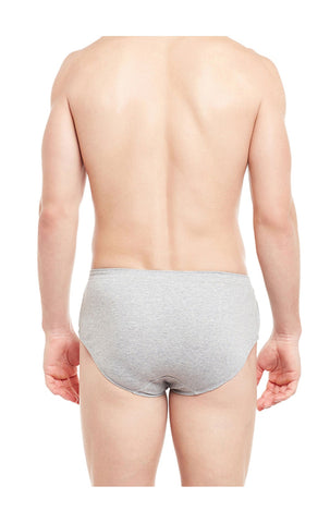 BodyX Solid Briefs-Pack of 2-TUTO-Grey Melange