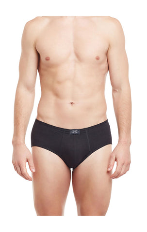 BodyX Solid Briefs-Pack of 2-TUTO-Black