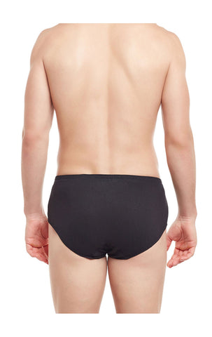 BodyX Solid Briefs-Pack of 2-TUTO-Black