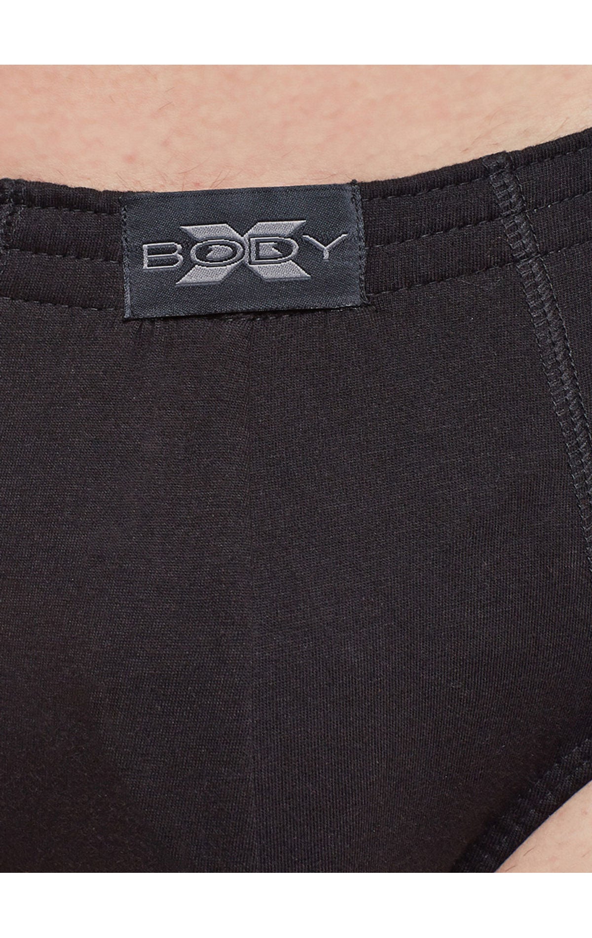 BodyX Solid Briefs-Pack of 2-TUTO-Black