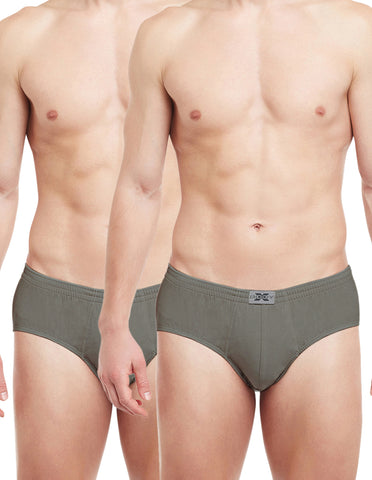 BodyX Solid Briefs-Pack of 2-TUTO-Steel Grey