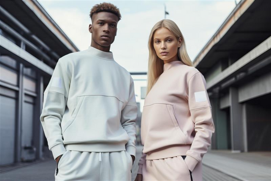 Men and women in athleisure wear
