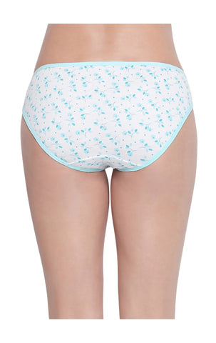 Pack of 3 High-Cut Bikini Style Cotton Printed Briefs in Assorted colors-11000