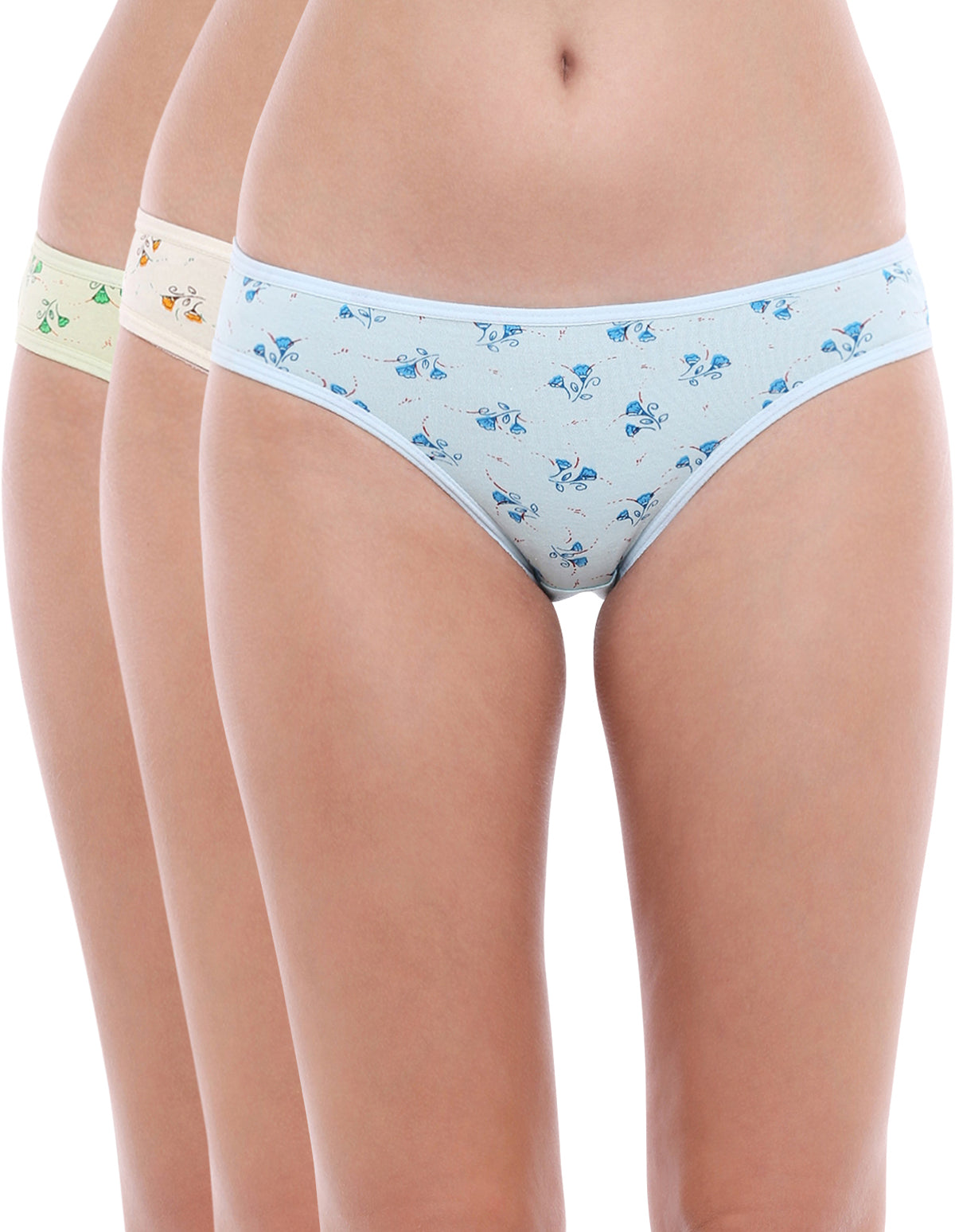 Bodycare 100% Cotton Printed High Cut Panty-12000