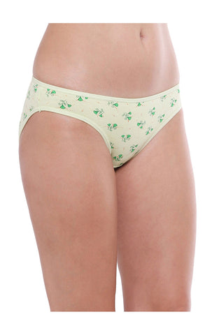 Bodycare 100% Cotton Printed High Cut Panty