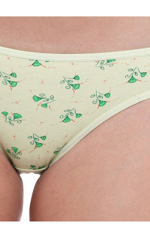 Bodycare 100% Cotton Printed High Cut Panty