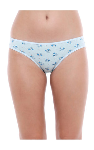 Bodycare 100% Cotton Printed High Cut Panty-12000