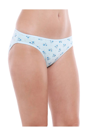 Bodycare 100% Cotton Printed High Cut Panty-12000