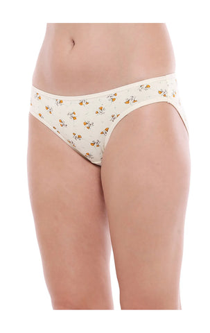 Bodycare 100% Cotton Printed High Cut Panty-12000